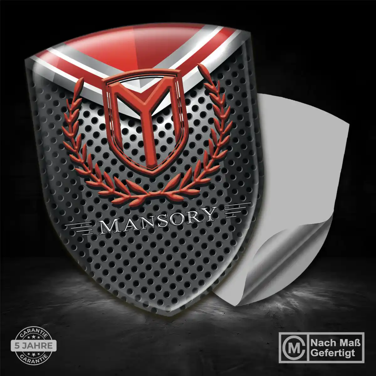 Mansory Aufkleber Silikon Embleme Elegantes Design