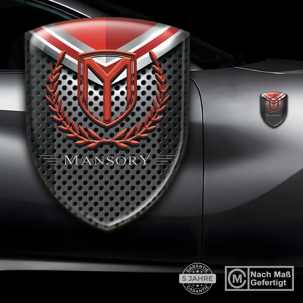 Mansory Aufkleber Silikon Embleme Elegantes Design