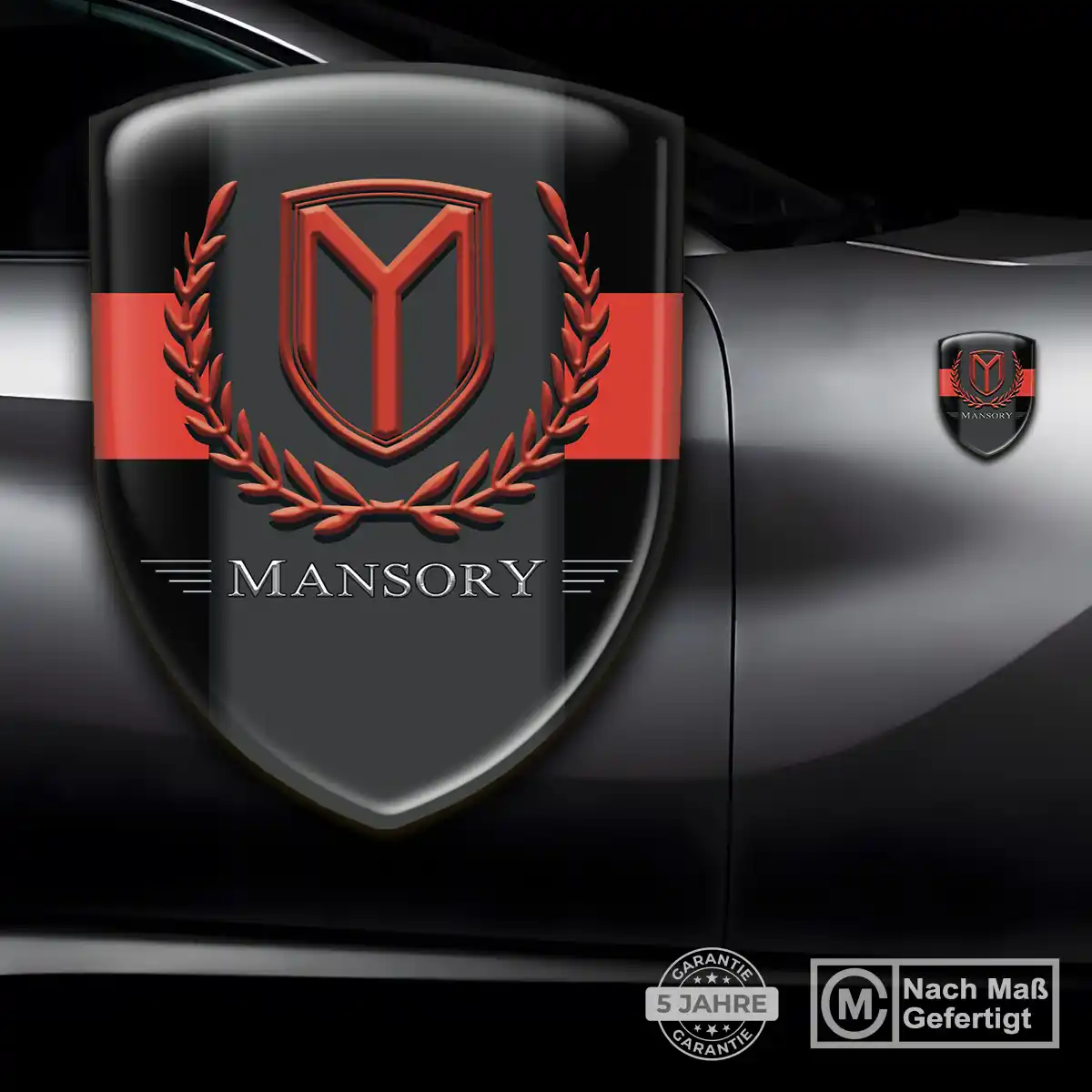 Mansory Aufkleber Silikon Embleme Interieurdesign