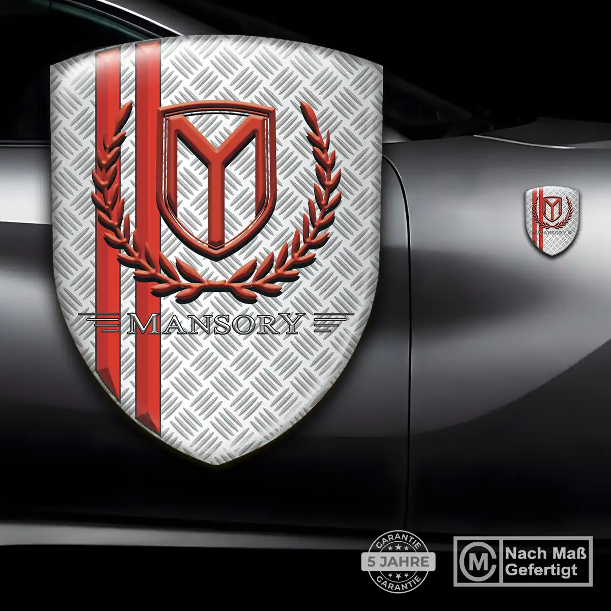 Mansory Aufkleber Wappen Auto Hochwertiges Harz