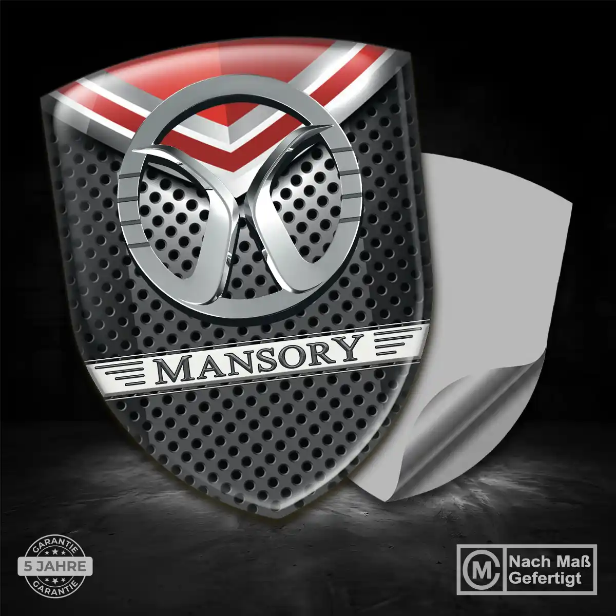 Mansory Aufkleber Wappen Emblem Elegantes Design