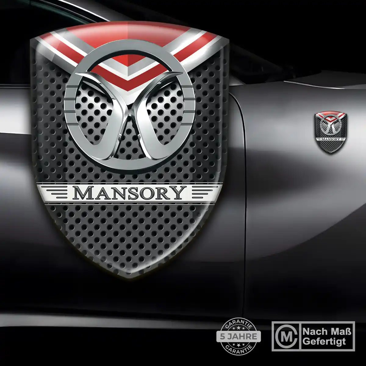 Mansory Aufkleber Wappen Emblem Elegantes Design