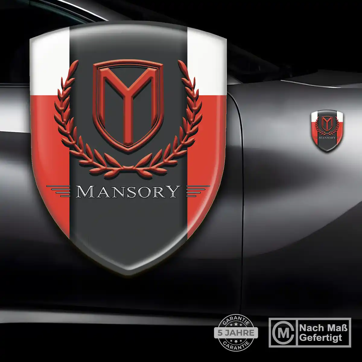 Mansory Aufkleber Wappen Emblem Luxus-Edition