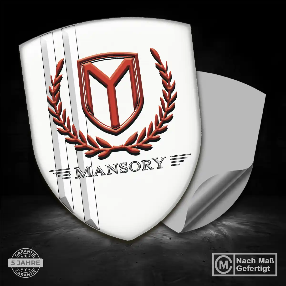 Mansory Aufkleber Wappen Emblem Stilvolles Design