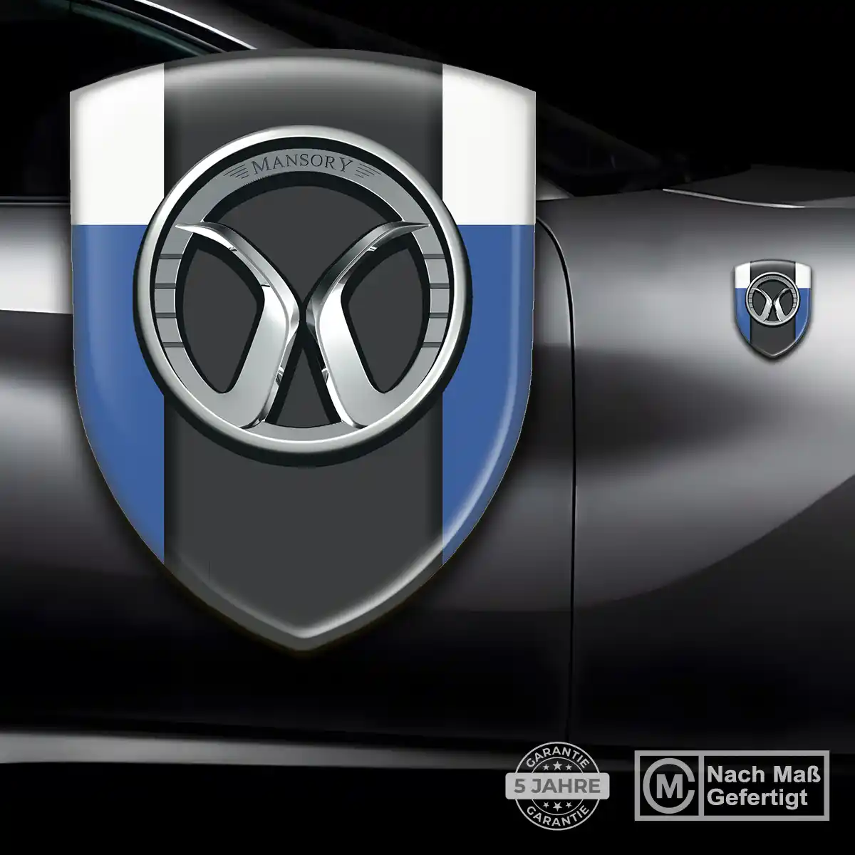 Mansory Aufkleber Wappen Emblem Tuningfahrzeug