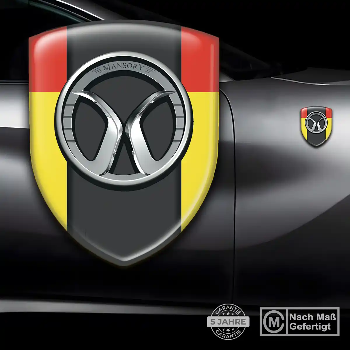 Mansory Aufkleber Wappen Interieurdesign