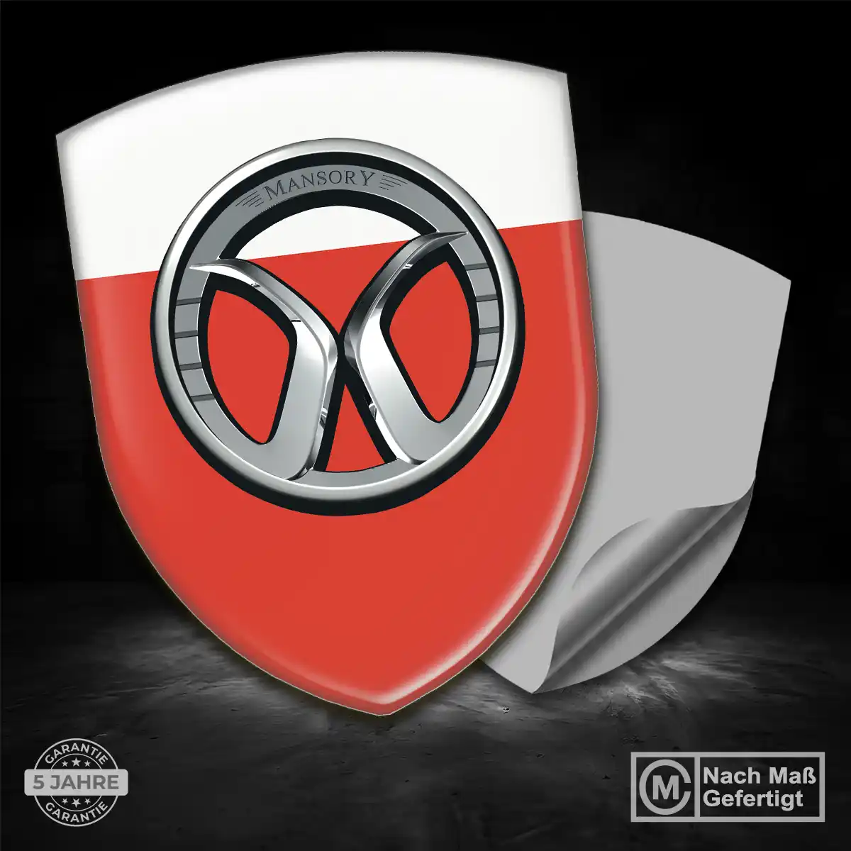 Mansory Aufkleber Wappen Markenedition