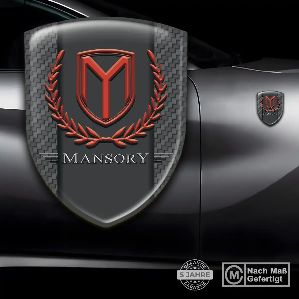 Mansory Aufkleber Wappen Tuningfahrzeug