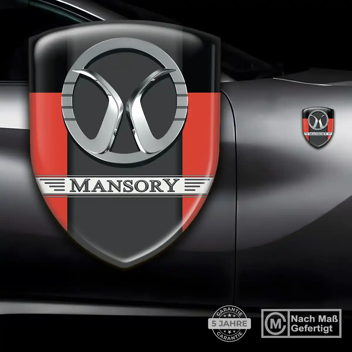 Mansory Emblem Aufkleber Interieurdesign