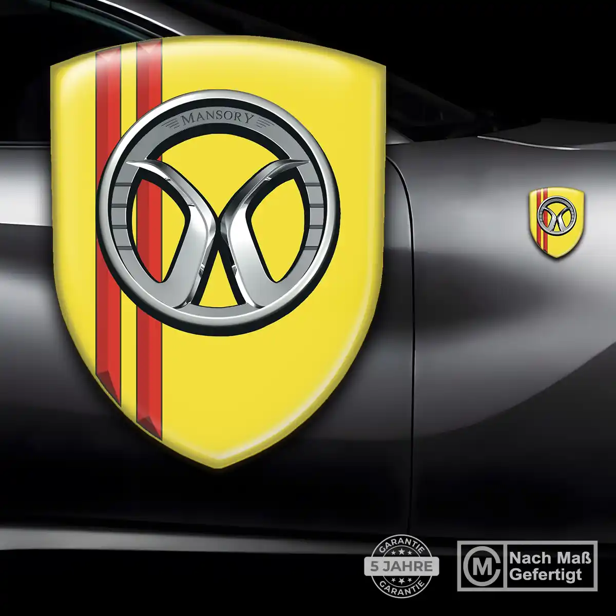 Mansory Emblem Aufkleber Wappen Auto Hochwertiges Harz