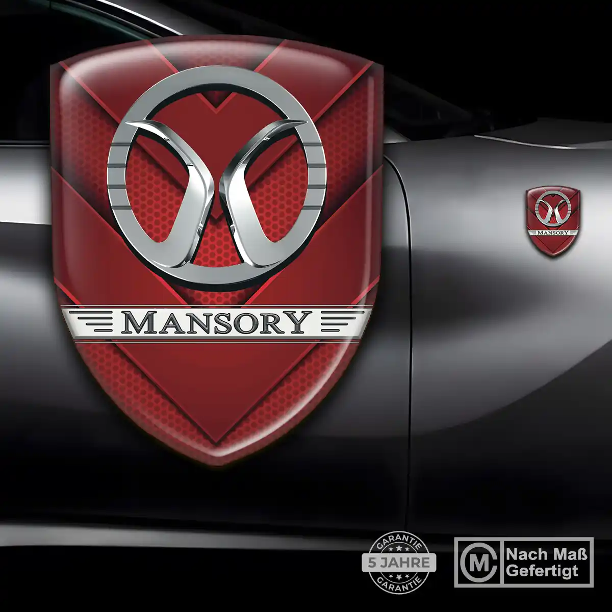 Mansory Emblem Aufkleber Wappen Auto Luxus-Edition