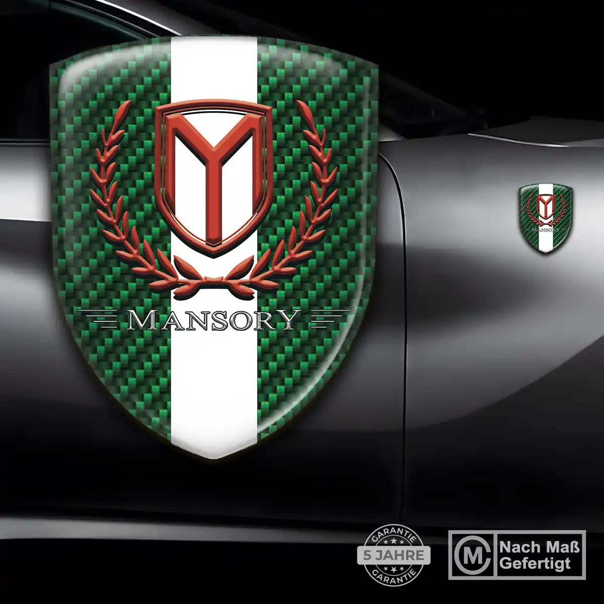 Mansory Emblem Aufkleber Wappen Elegantes Design