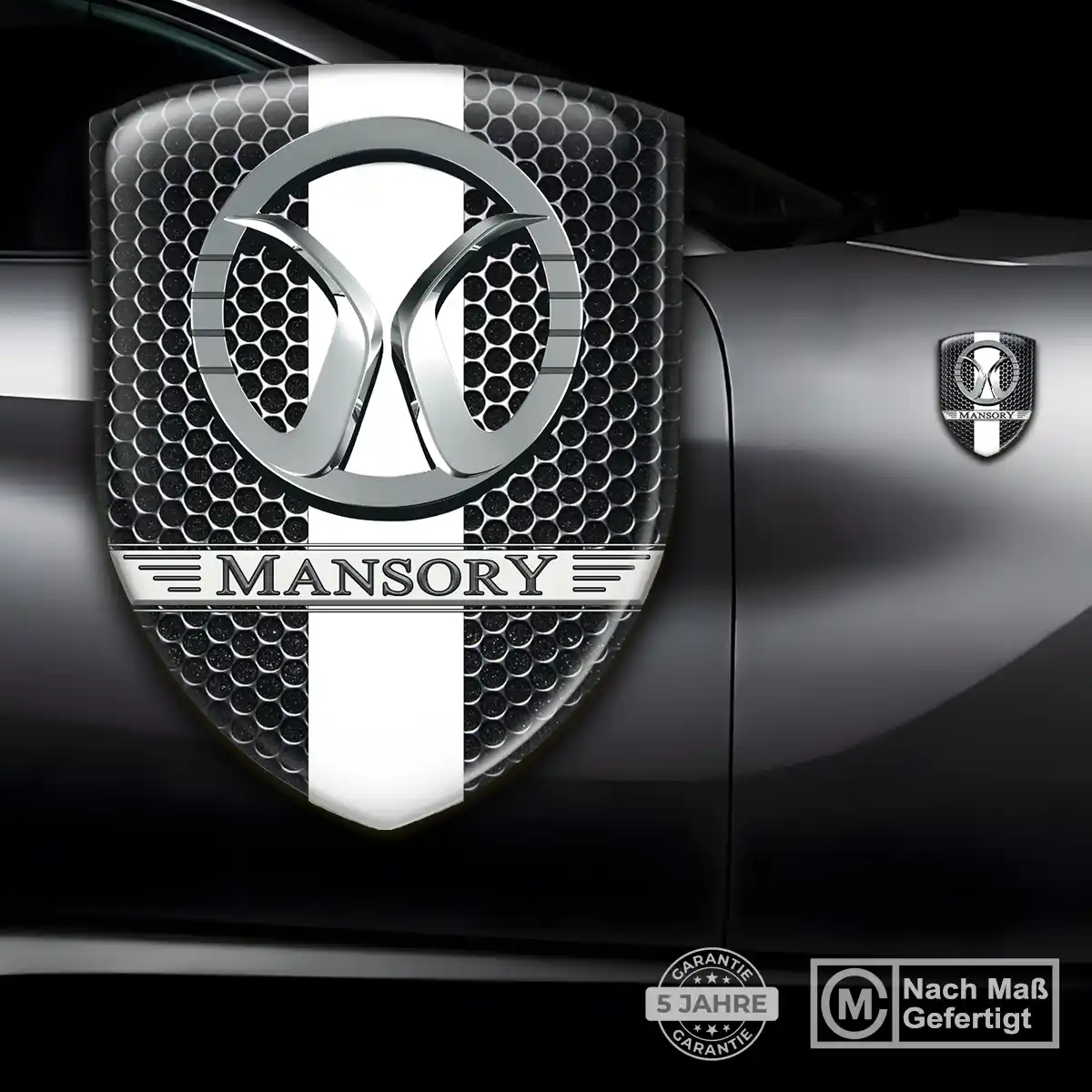 Mansory Emblem Aufkleber Wappen Interieurdesign