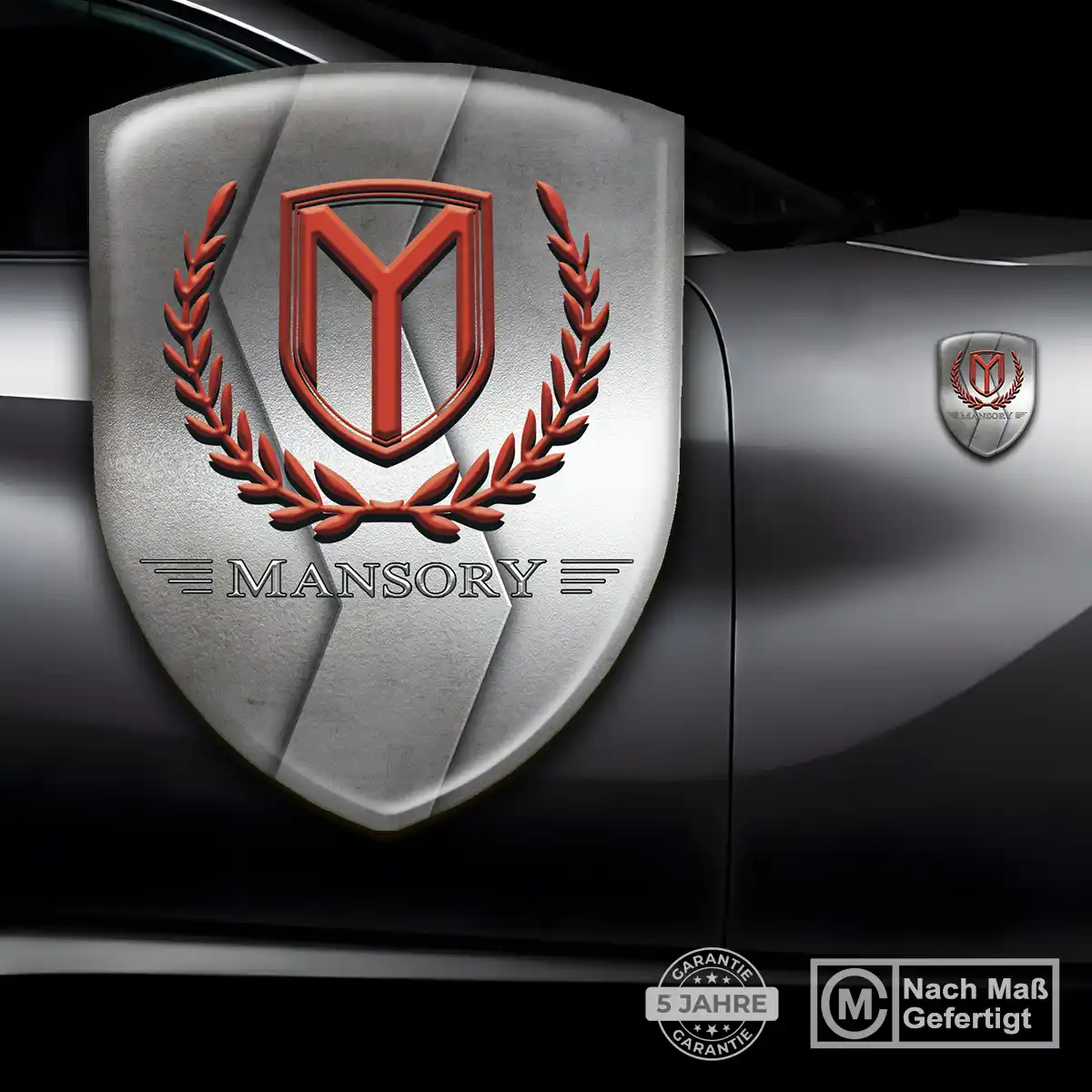 Mansory Emblem Aufkleber Wappen Stilvolles Design