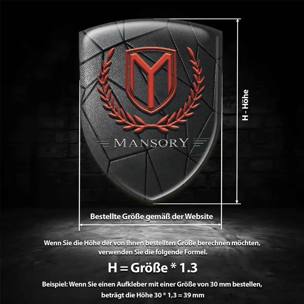 Mansory Emblem Auto Edles Design