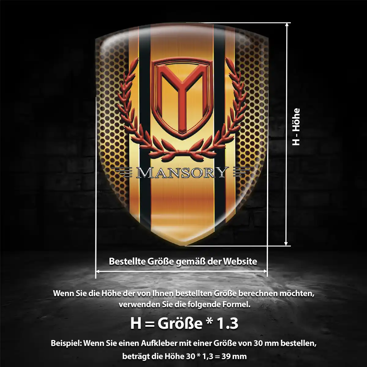 Mansory Emblem Auto Limitierte Auflage