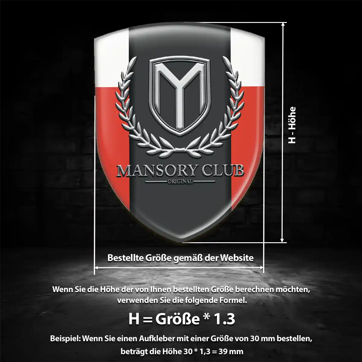 Mansory Emblem Auto Premiumqualität