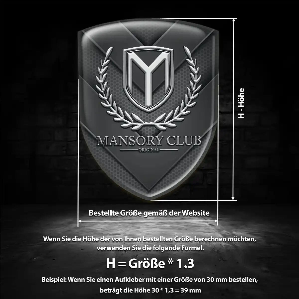 Mansory Emblem Auto Tuningfahrzeug