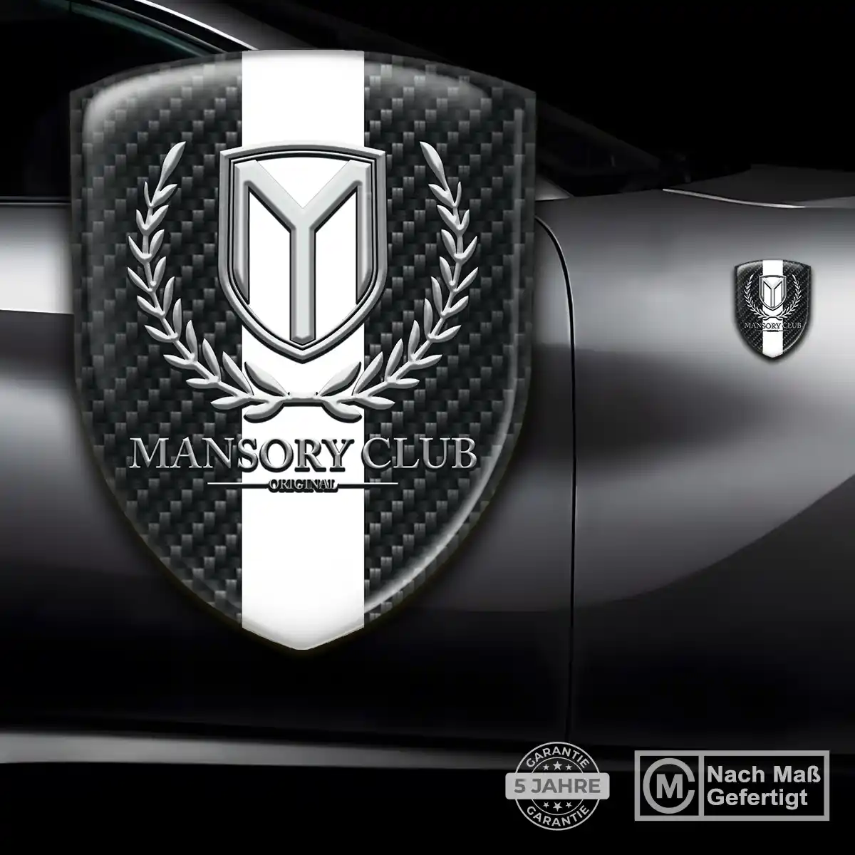 Mansory Emblem Wappen Aufkleber Auto Hochwertiges Harz