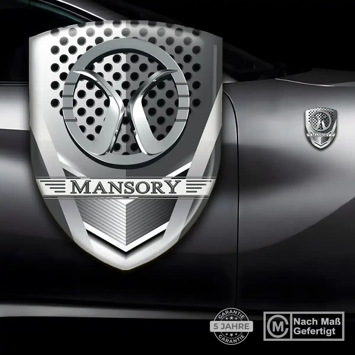 Mansory Emblem Wappen Aufkleber Auto Markenedition