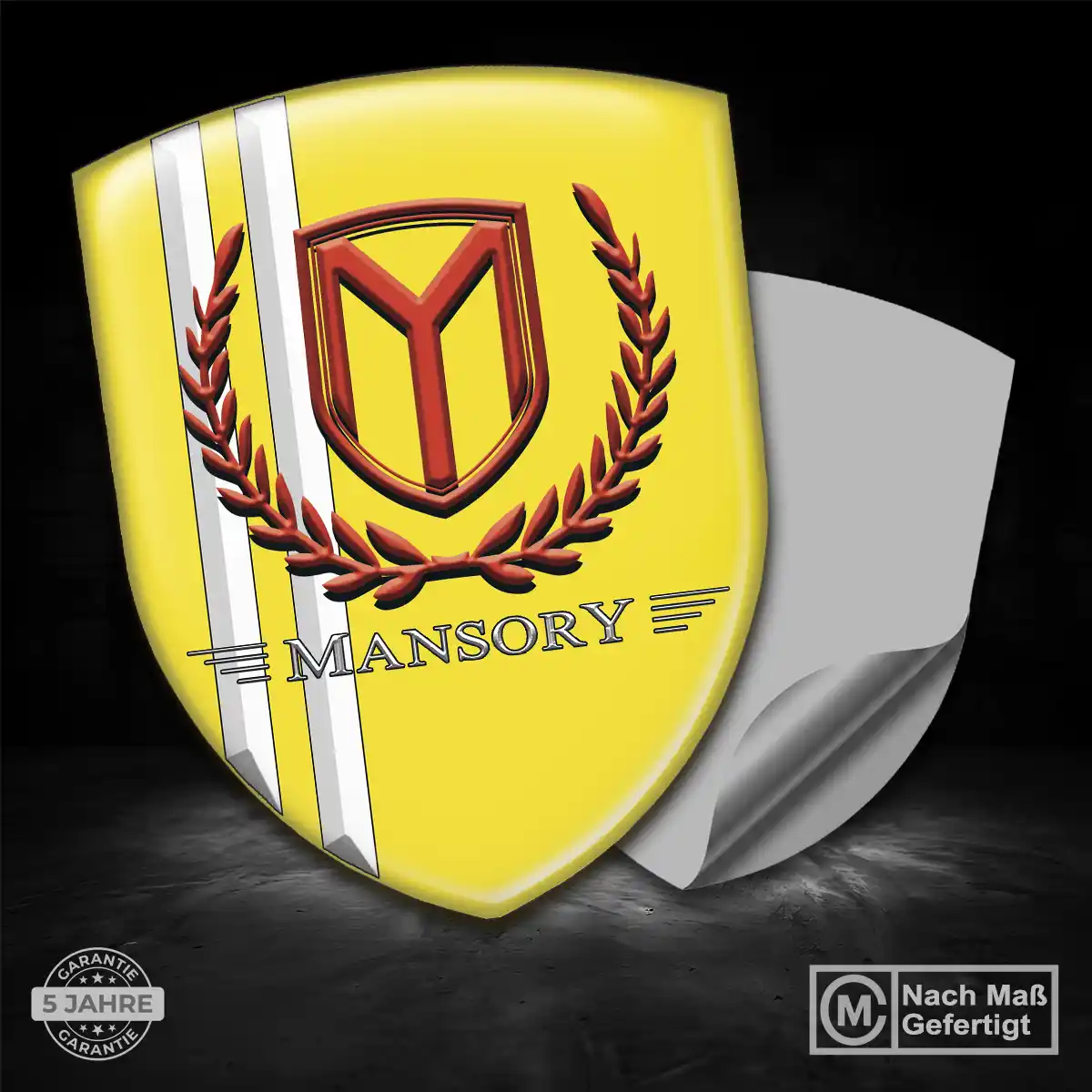 Mansory Emblem Wappen Aufkleber Auto Premium-Edition