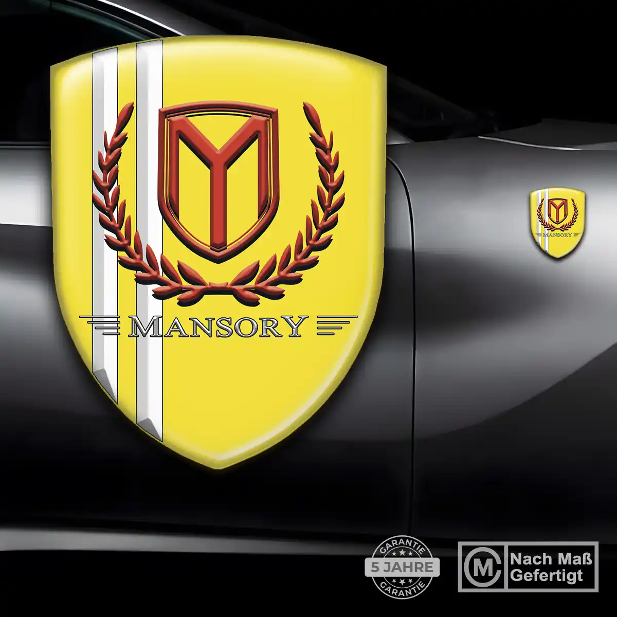 Mansory Emblem Wappen Aufkleber Auto Premium-Edition