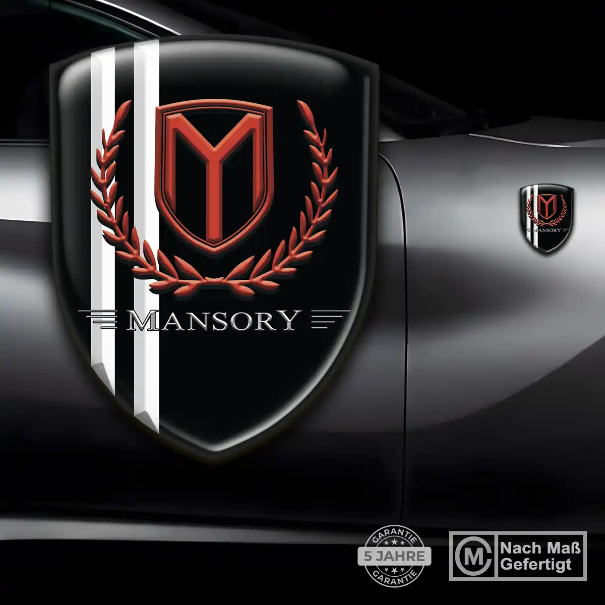 Mansory Emblem Wappen Aufkleber Auto Stilvolles Design