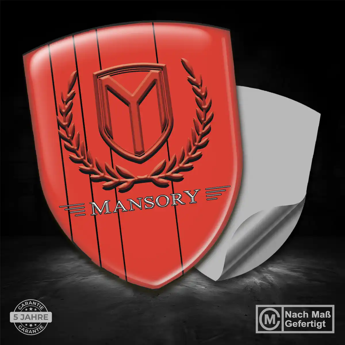 Mansory Emblem Wappen Aufkleber Exterieurdesign