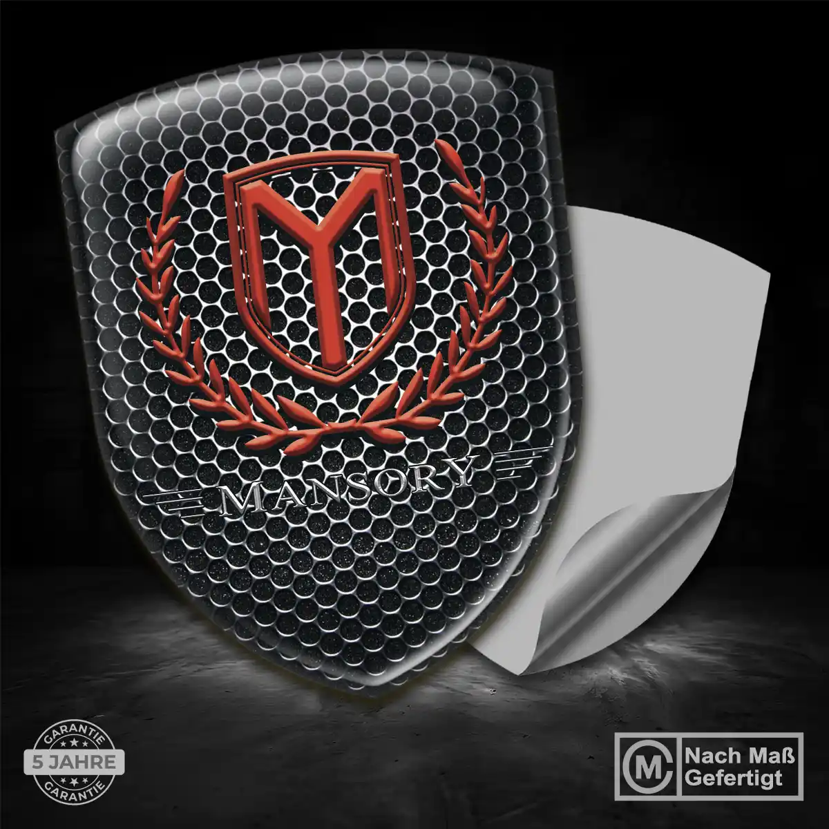 Mansory Emblem Wappen Aufkleber Stilvolles Design
