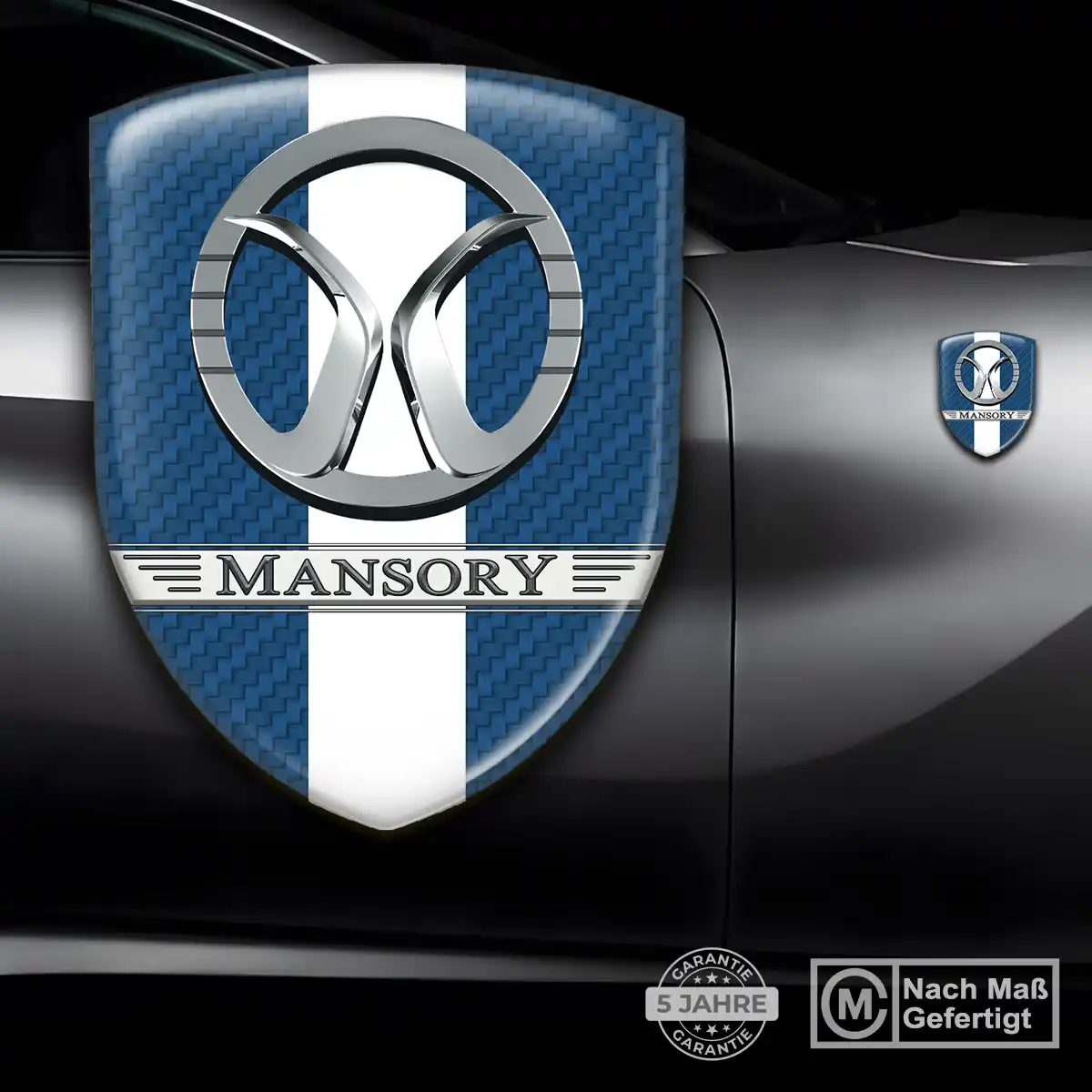 Mansory Emblem Wappen Aufkleber Tuningfahrzeug