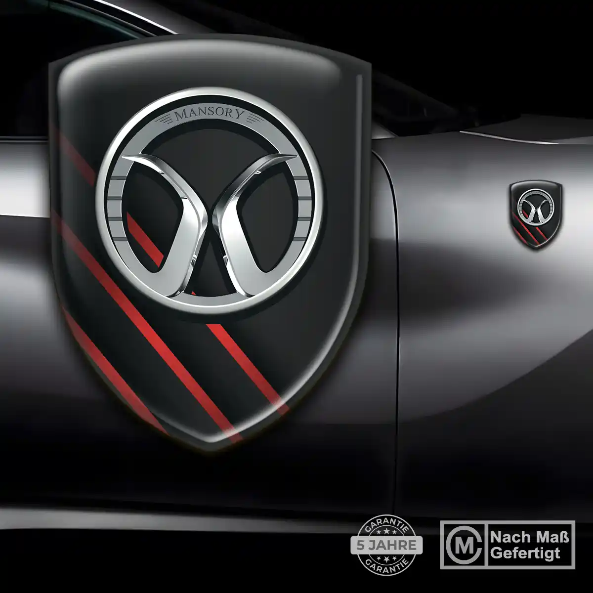 Mansory Emblem Wappen Auto Exterieurdesign