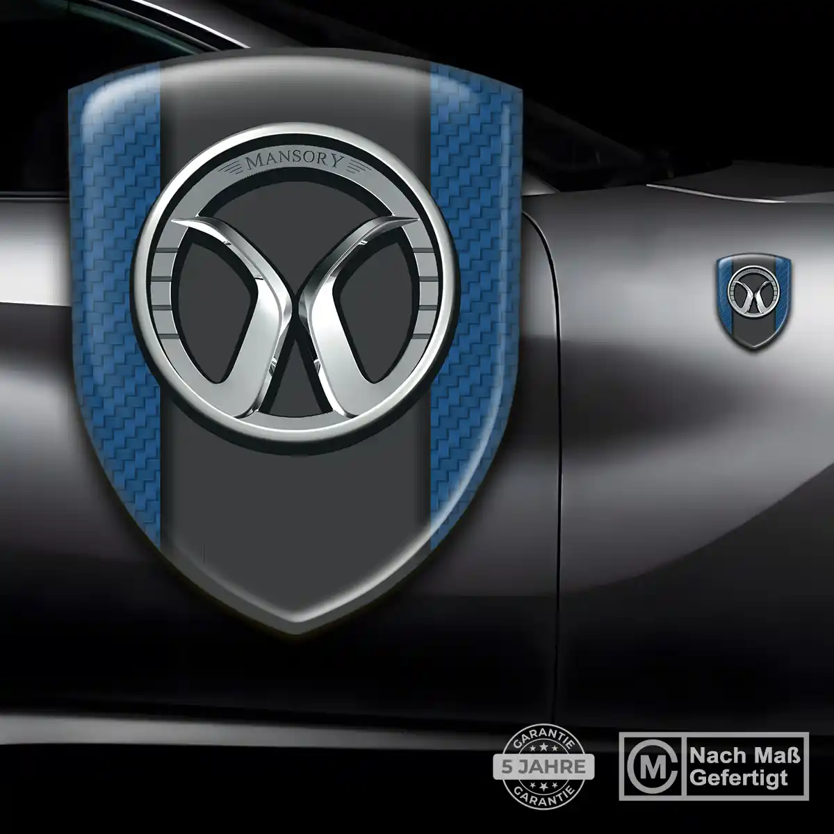 Mansory Emblem Wappen Auto Hochwertiges Harz