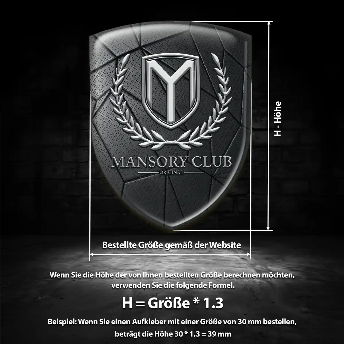 Mansory Emblem Wappen Exterieurdesign
