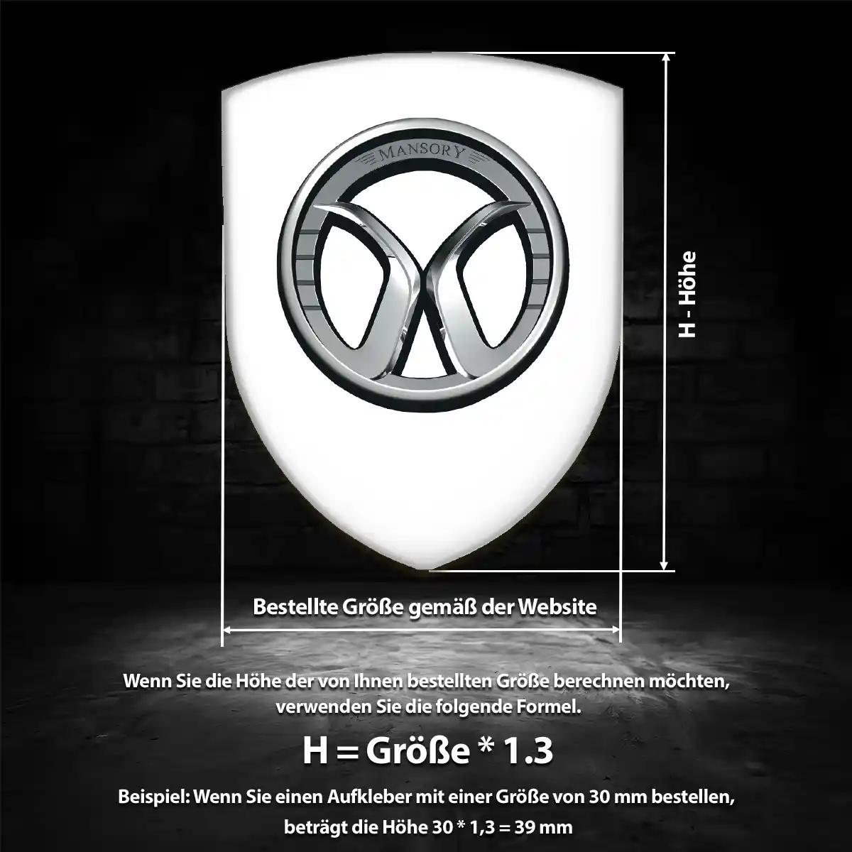 Mansory Emblem Wappen Limitierte Auflage