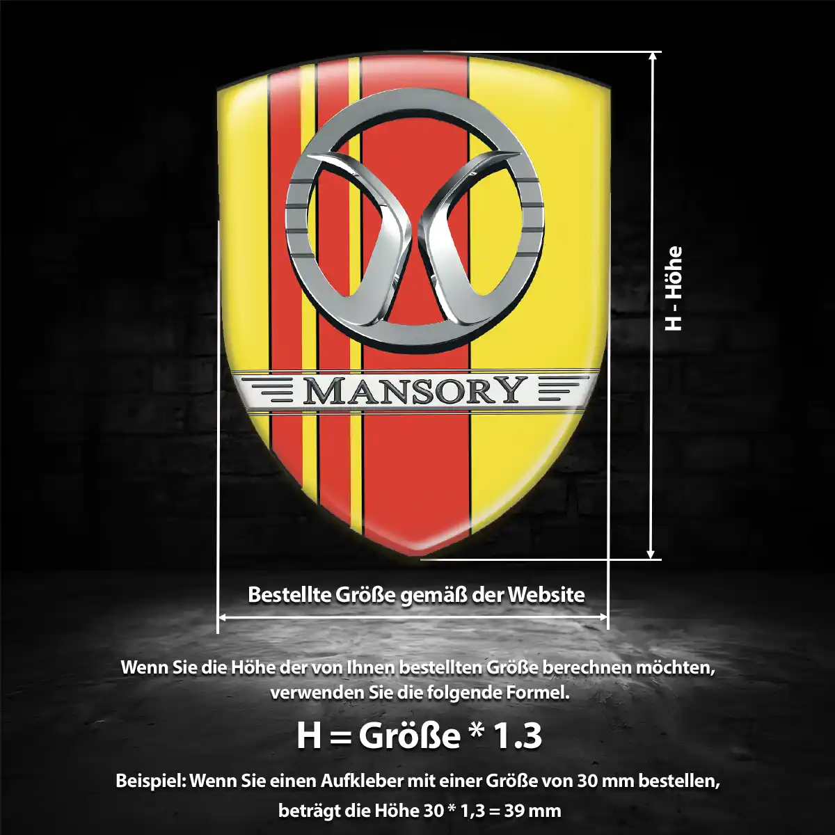 Mansory Emblem Wappen Luxus-Edition