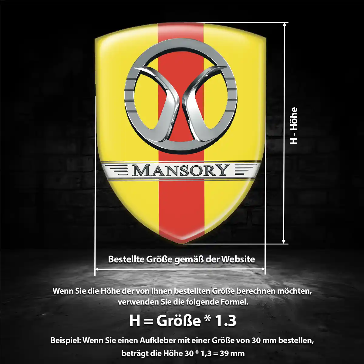 Mansory Emblem Wappen Markenedition