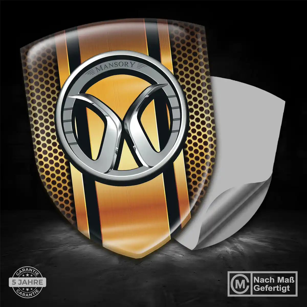 Mansory Emblem Wappen Tuningfahrzeug