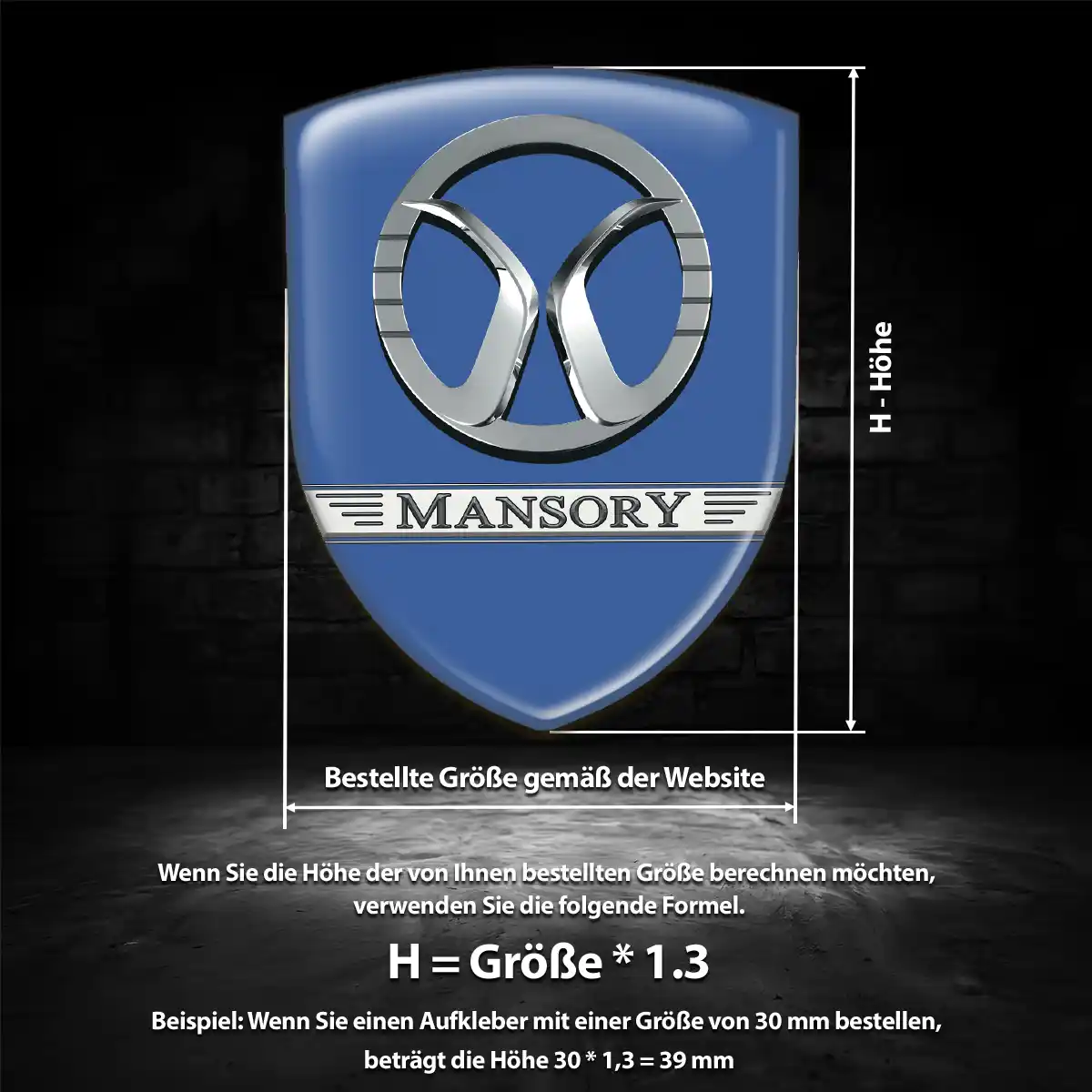 Mansory Embleme Auto Markenedition