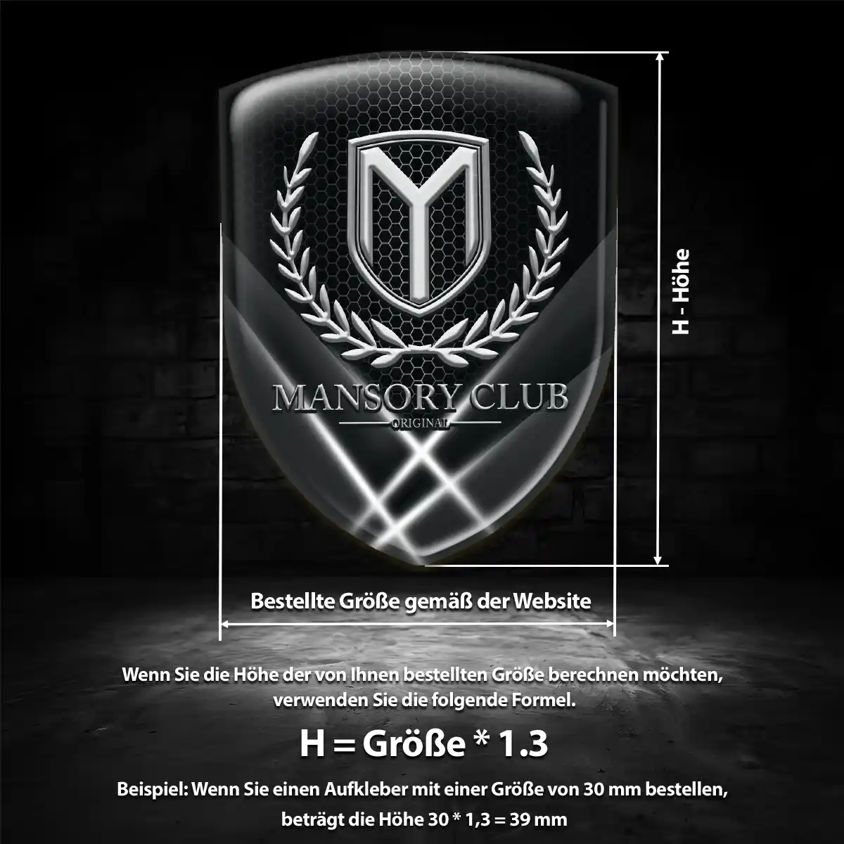 Mansory Embleme Auto Premiumqualität