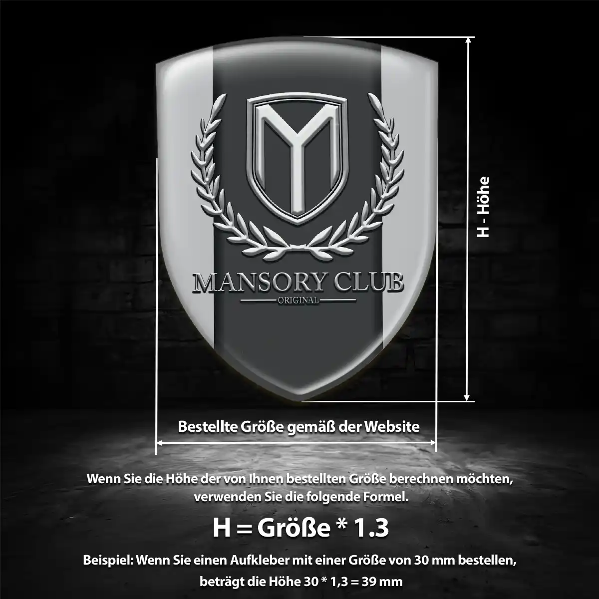 Mansory Embleme Auto Stilvolles Design