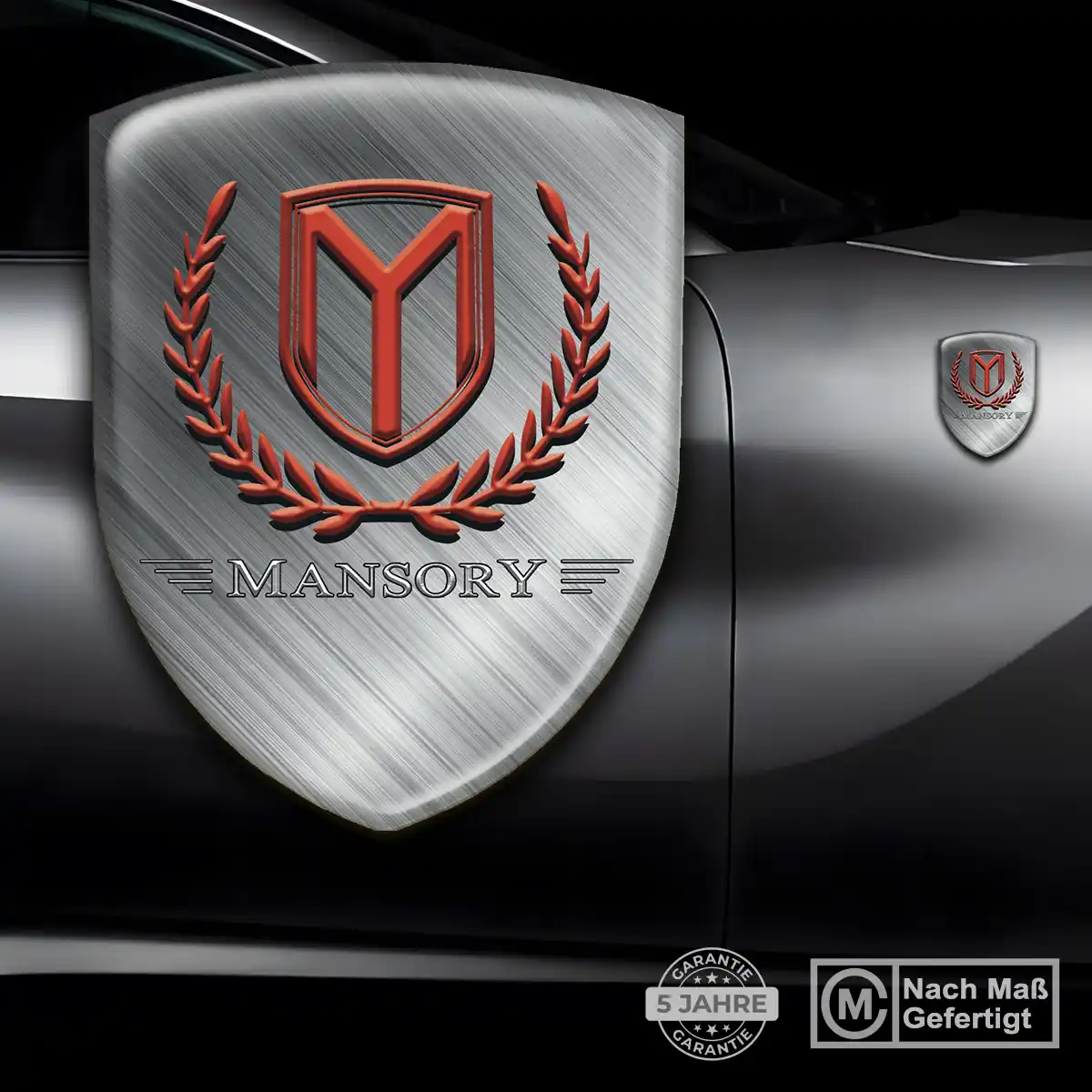 Mansory Embleme Silikon Aufkleber Auto Exterieurdesign