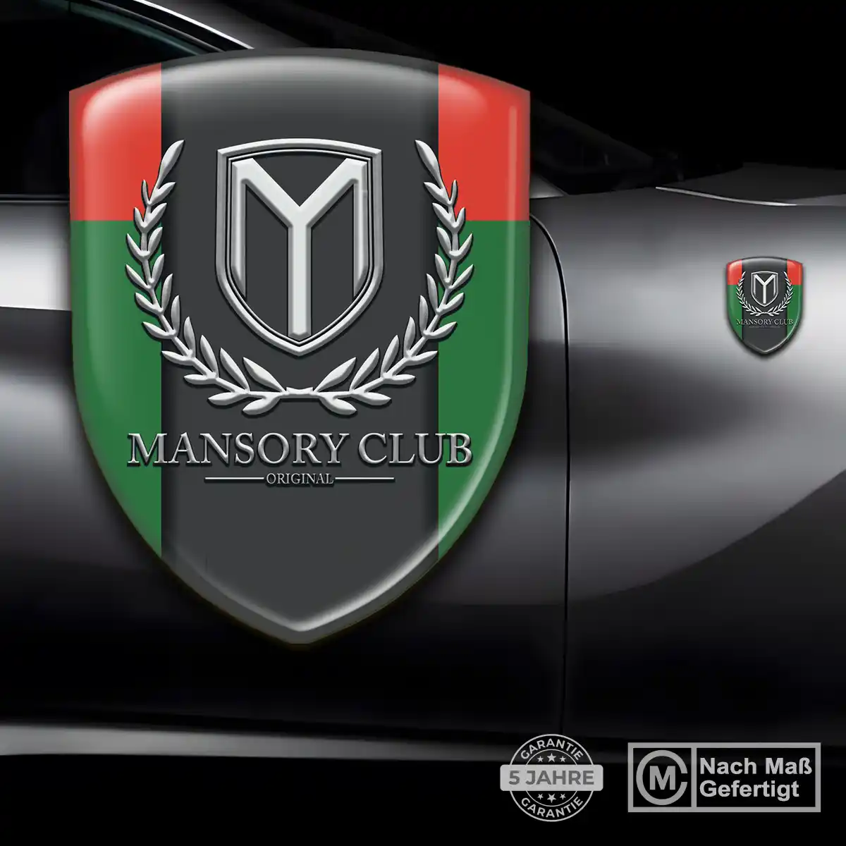 Mansory Embleme Silikon Aufkleber Auto Limitierte Auflage