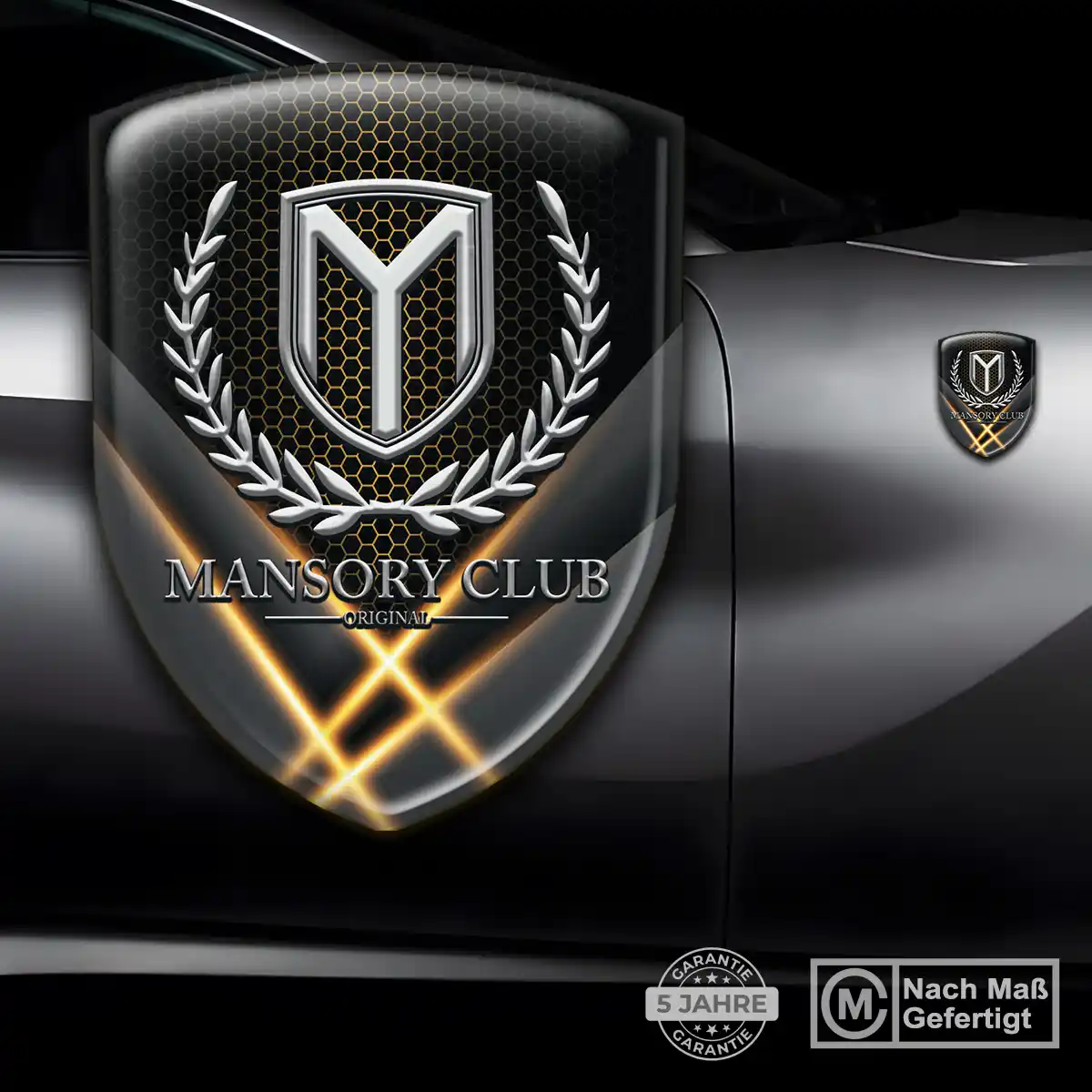 Mansory Embleme Silikon Aufkleber Auto Markenedition