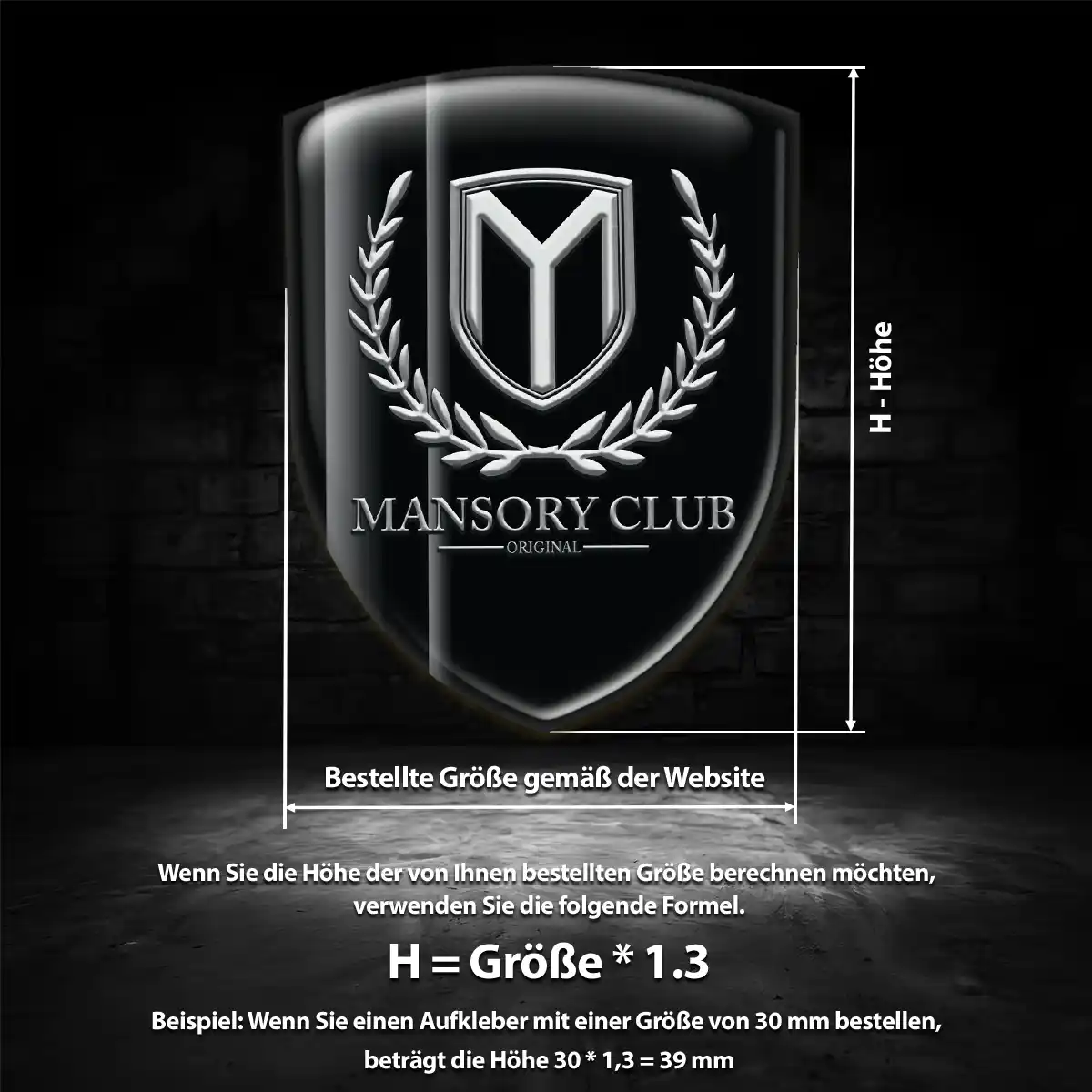 Mansory Embleme Silikon Aufkleber Auto Premiumqualität