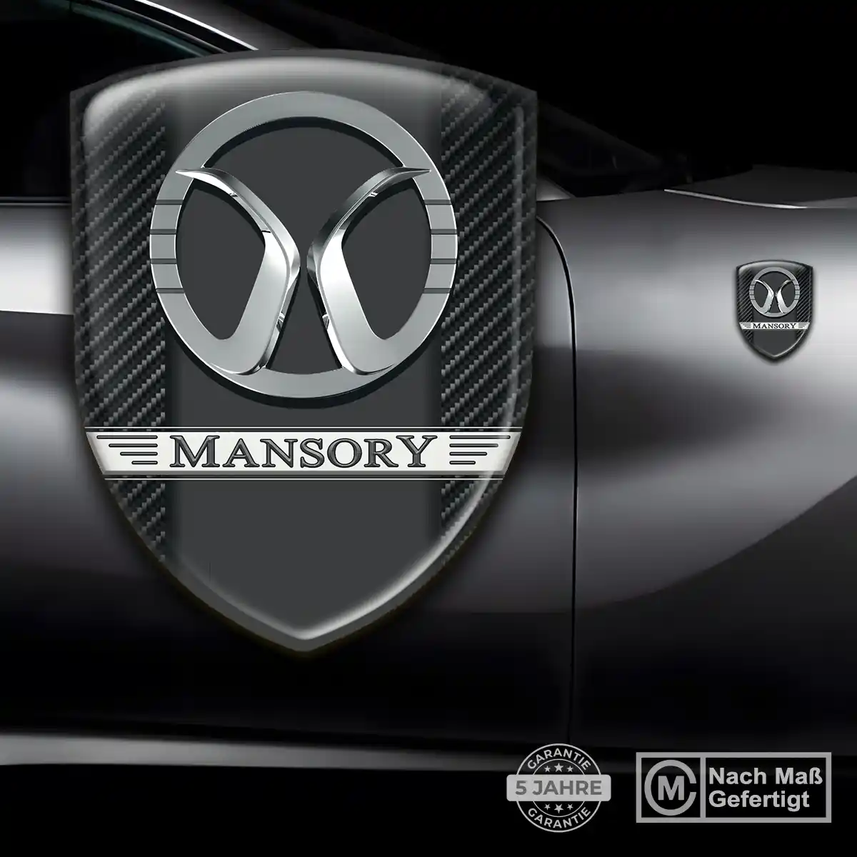 Mansory Embleme Silikon Aufkleber Auto Tuningfahrzeug