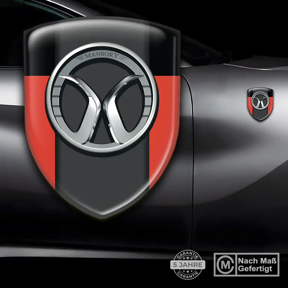 Mansory Embleme Silikon Aufkleber Edles Design