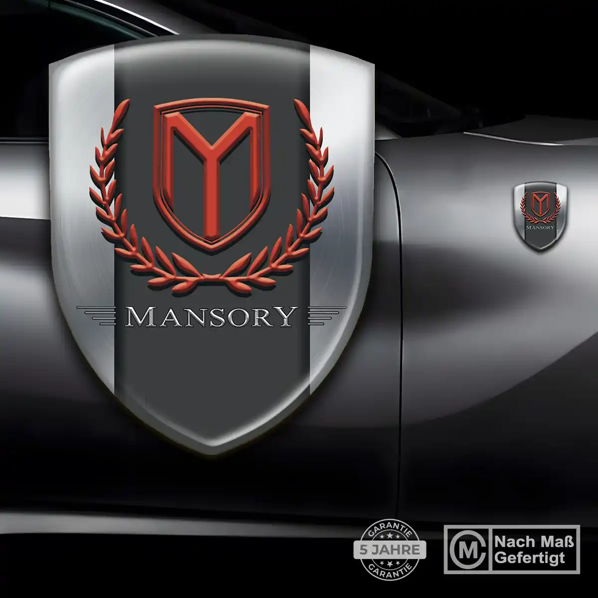 Mansory Embleme Silikon Aufkleber Markenedition