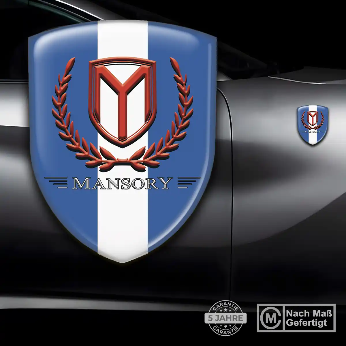 Mansory Embleme Silikon Aufkleber Premiumqualität