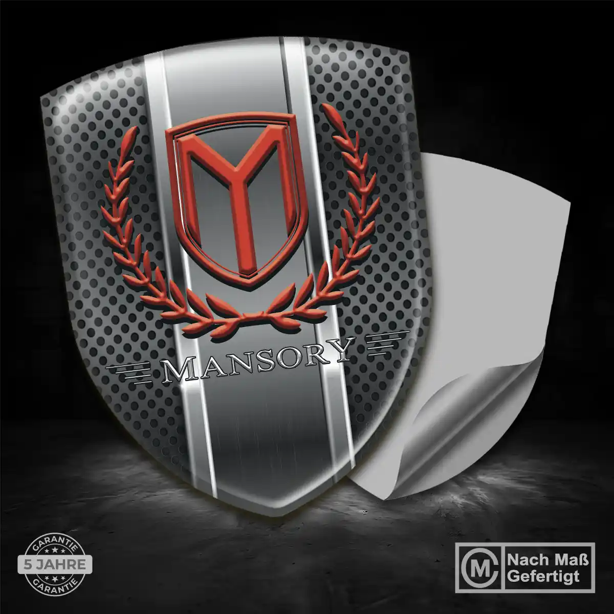 Mansory Embleme Silikon Aufkleber Tuningfahrzeug