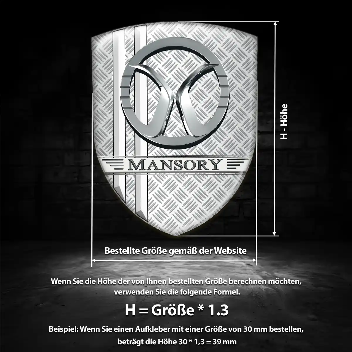 Mansory Embleme Stilvolles Design
